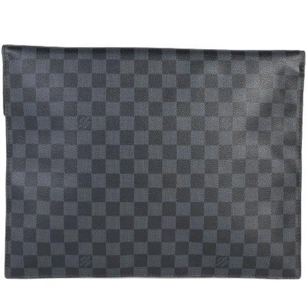 Louis Vuitton Clutch Bag Portfolio Damier Cobalt Pouch Bag - Picture 3 of 11